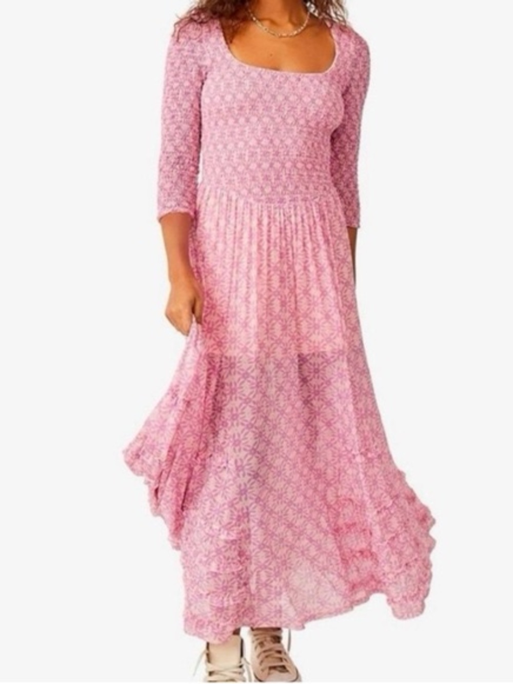 Free People It’s Fate Maxi Dress with ruched bodice